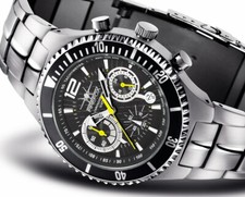 FIREFOX Herrenuhr Chronograph Armbanduhr S13 Seiko Werk 10 ATM Faltschließe