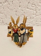 Osterhasen ? Pärchen ❤️ bei der Pause auf der Bank Vintage Ostern