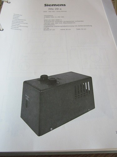 Schaltplan radio siemens rfe - ,