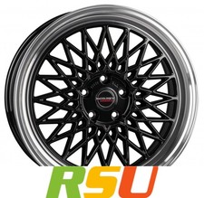 Borbet B black rim polished