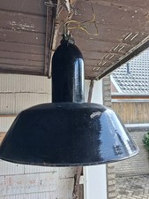 Fabrik Lampe Emaille Schirm