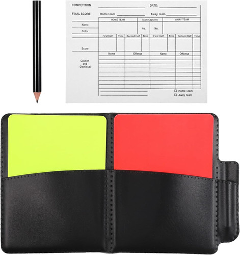 Schiedsrichter set mit karten - set,
