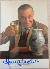 Autogramm deutscher Sänger TV Moderator Heinz Schenk "Im blauen Bock" (124937)