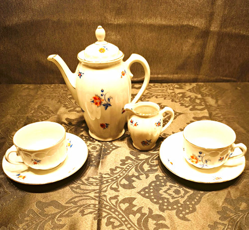 Porzellan kaffeeservice tlg - porzellan, 7-tlg