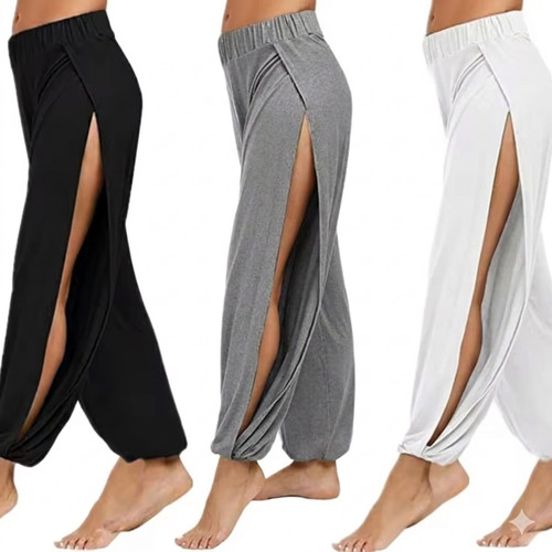 Damen haremshose schlitz - damen,