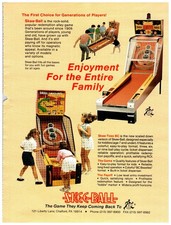 Skee-Ball Arcade Game Ad 1980s