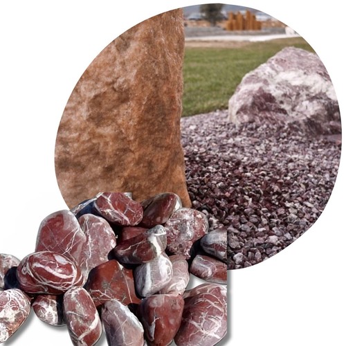 20kg rote kieselsteine 4cm - kieselsteine, 2-4cm