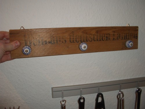 Handtuchhalter weinkistenbrett - handtuchhalter,