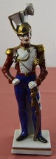Husaren Offizier Porzellanfigur der Manufaktur Scheibe-Alsbach