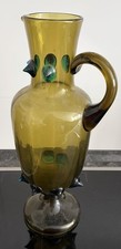 Große Vintage Kunstglas Vase