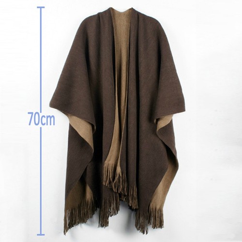 Strickschal poncho cape umhang - poncho,