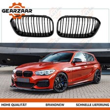 Sport Kühlergrill Doppelsteg Performance SCHWARZ GLANZ für BMW F20 F21 Paar