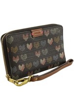 Fossil Portemonnaie Damen Geldbörse Geldbeutel Brieftasche Braun #bjfm545