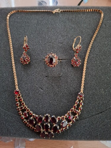 Granat collier gold 333 - gold,