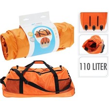 XXL Reisetasche mit Rollen 110 Liter Trolley Koffer 3 Rollen 80x32x37cm