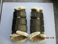 Horse friends Protect  Gamaschen  Kunstfell grün Gr. L  wenig genutzt