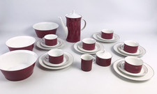 Rosenthal Secunda Purpur Kaffee Service 26 Teile Milchkanne Zuckerdose Kanne