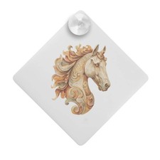 "Holz Pferdebüste" Saugnapf