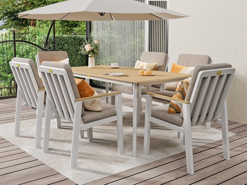 Aluminium gartenmöbel set - set, 7