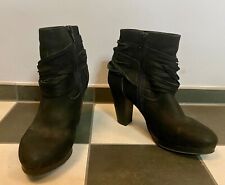 DAVOS GOMMA Stiefeletten/ Ankleboots Damen Gr. DE 39 anthrazit Casual-Look