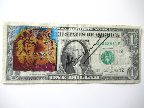 Andy warhol banknote 1x - a), 1$