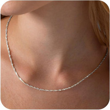 Kette silber damen 18k - silber,