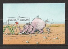 Namibia 2000 Yoka die Schlange Cartoon MS Elefant