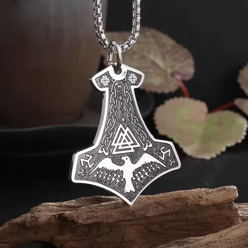 Thors hammer flach - thors, anhänger