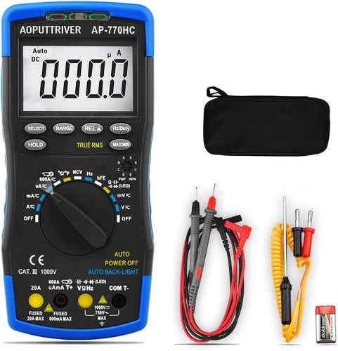 Digital multimeter 20a mit - digital,