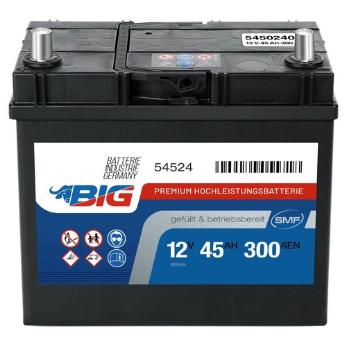 Big asia autobatterie - asia, 45ah