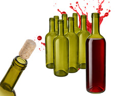 Weinflasche 750ml Glasflasche