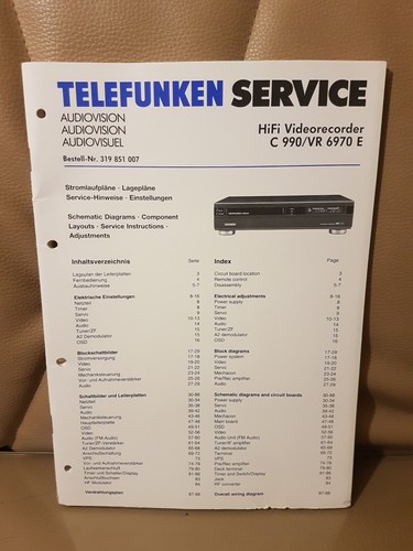 Telefunken 990 vr 6970 e - 990,