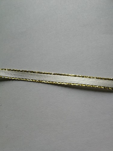 Meter satinband weiß mit - ,