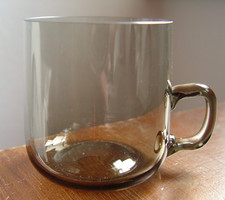 °°° ALSTERFORS? SWEDEN? INGRIDGLAS?  TRINKGLAS ZARTGRAU HAUCHZART H=7,5 CM °°°