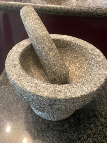Mörser mit stößel granit - mörser,