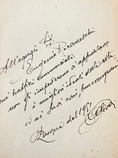 Autogrammbuch "Memorie d'un