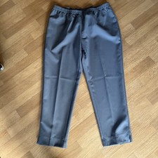 Damen Haus Jogging Umstands Hose Schlupfhose Farbe Grau Gr. XL