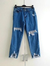 Strass Fetzen Jeans Boyfriend
