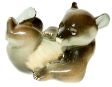 Lomonossov UDSSR Porzellanfigur Bär Figur Bear Bears Bären Bärenfigur russia