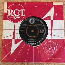 HEAR- 1961 STROLLER ROCKER - ELVIS PRESLEY - LITTLE SISTER - UK RCA 45