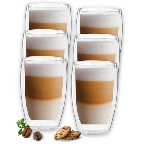 6er set 450ml latte - set,