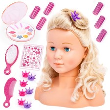 Super Model 27 cm mit Kosmetik   Frisierkopf Schminkpuppe Zubehör  90005AB