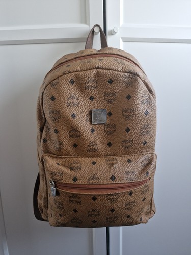 Brauner rucksack mit logo - brauner,