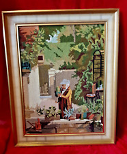 Gobelin Stickbild mit Holzrahmen - fertig gestickt II