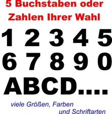 5 Selbstklebende . Zahlen