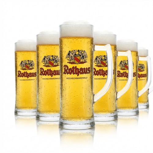 Rothaus bier glas 5l krug - 6x,
