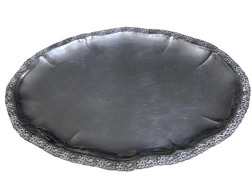 Silbertablett antik 24x17cm