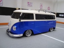 1:18 VW T1 Party Radio Bus Tiefer Tuning mit ATS Echt Alu Felgen Radio USB MP3