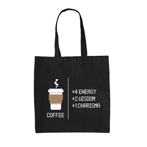 Bit coffee canvas tote - 8,