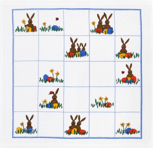 Baumwolltuch druck ostern - baumwolltuch,